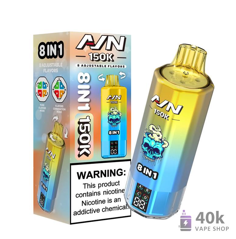 Aivono Aim 150K Puffs Disposable Vape - 58mL E-liquid, Rechargeable 850mAh – Image 5