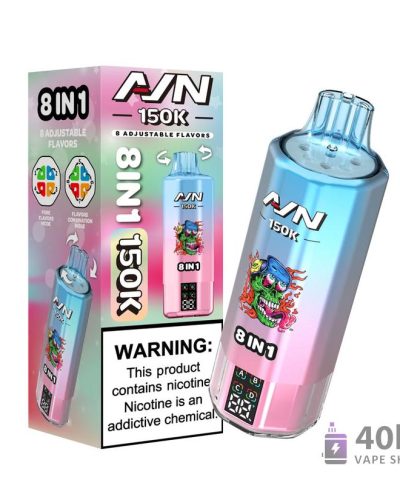 Aivono Aim 150K Puffs Vape jetable - 58mL E-liquide, Rechargeable 850mAh