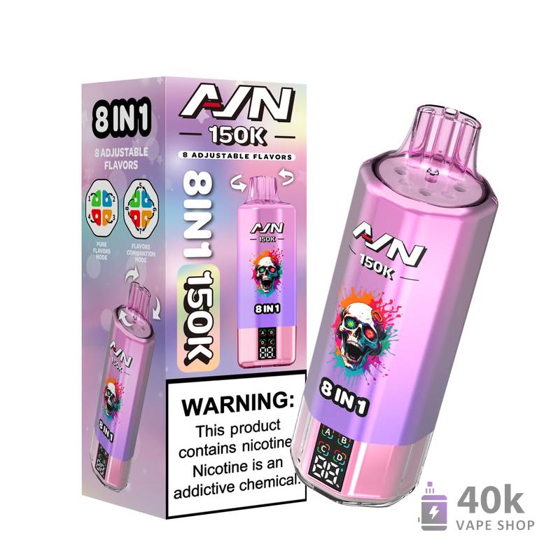 Aivono Aim 150K Puffs Disposable Vape - 58mL E-liquid, Rechargeable 850mAh – Image 2