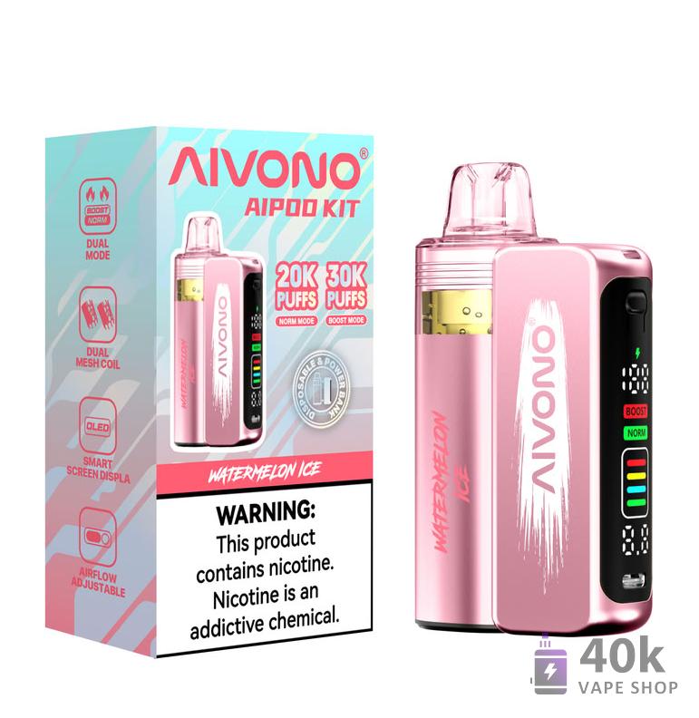 Aivono AIM AIPOD KIT 30000 Puffs Disposable Vape | Premium Rechargeable Vaping - Kép 3
