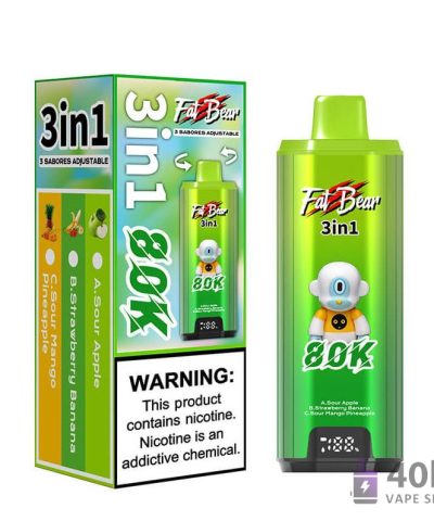 Az Aivono AIM FATBEAR 80K Disposable Vape - 80,000 Puffs, 58ml Capacity, Rechargeable alternatív nézete