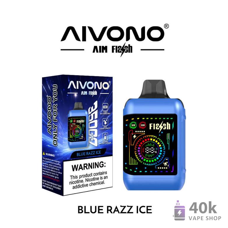 Aivono AIM Flash 35000 Puffs Disposable Vape - Dual Mesh, LED Display, Rechargeable - Billede 5