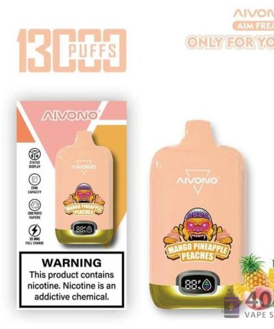Aivono AIM FREAK 13000 Vape jetable : 13K bouffées, rechargeable, 20mL E-Liquid