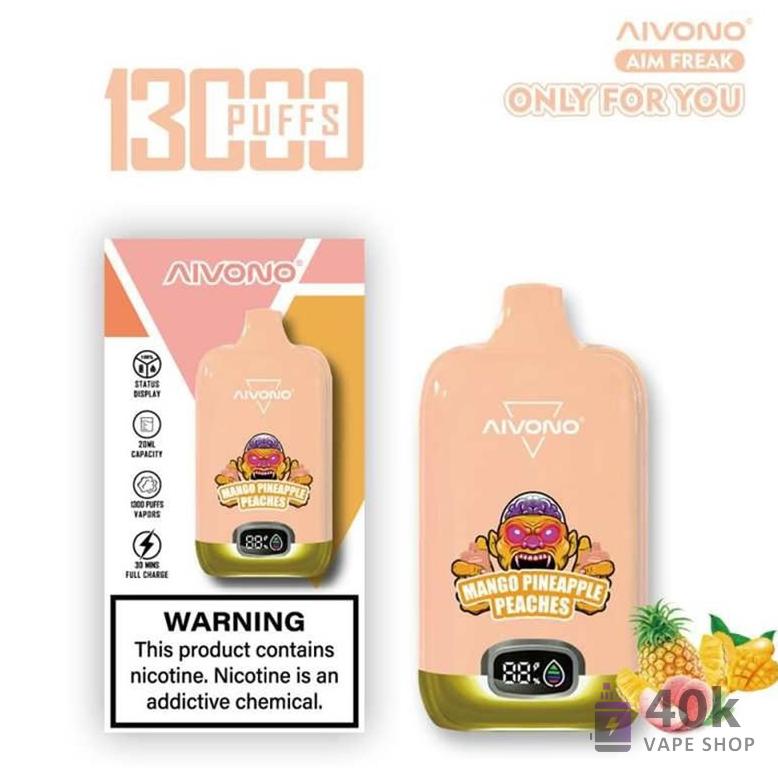 Aivono AIM FREAK 13000 Einweg-Vape: 13K Puffs, wiederaufladbar, 20mL E-Liquid