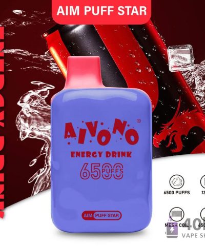 Aivono AIM PUFF STAR 6500 Vape jetable - 6500 bouffées, rechargeable, saveurs multiples