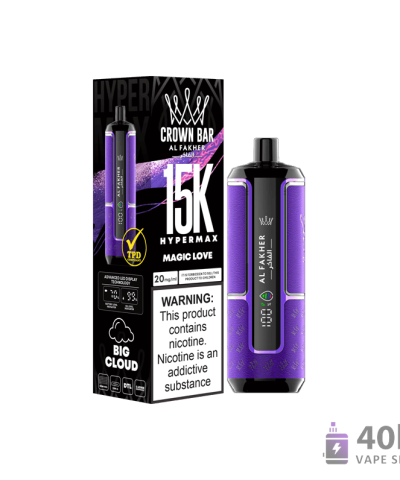Vue alternative de Al Fakher Crown Bar 15000 Hyper Max - 15000 Puff Disposable Vape