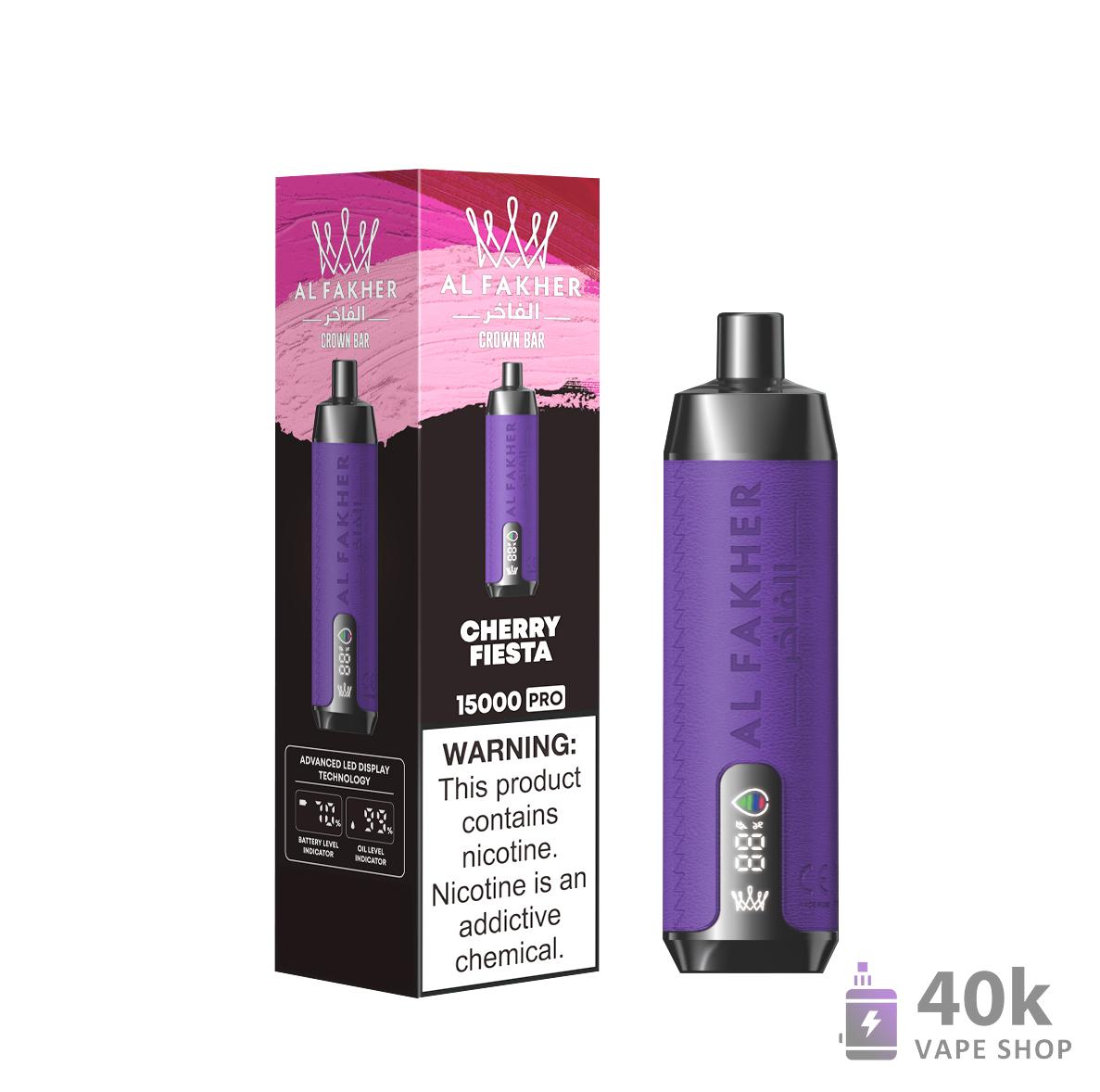 AlFakher Crown Bar 15000 Pro Disposable Vape | 15000 Puffs, 22ml E-liquid - Bild 4