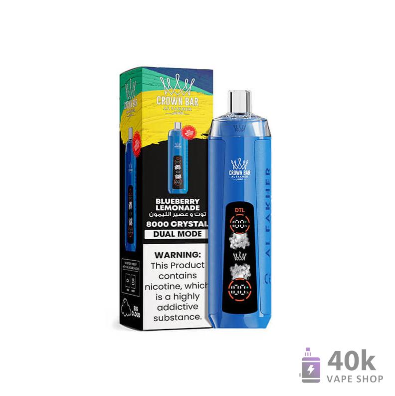 Alfakher Crystal AI 8000 Disposable Vape - 8000 Puffs, 5% Nicotine, 18ml E-Liquid - Bild 3
