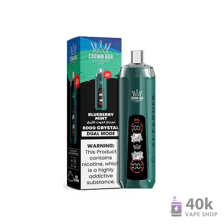 Alfakher Crystal AI 8000 Disposable Vape - 8000 Puffs, 5% Nicotine, 18ml E-Liquid - Bild 5