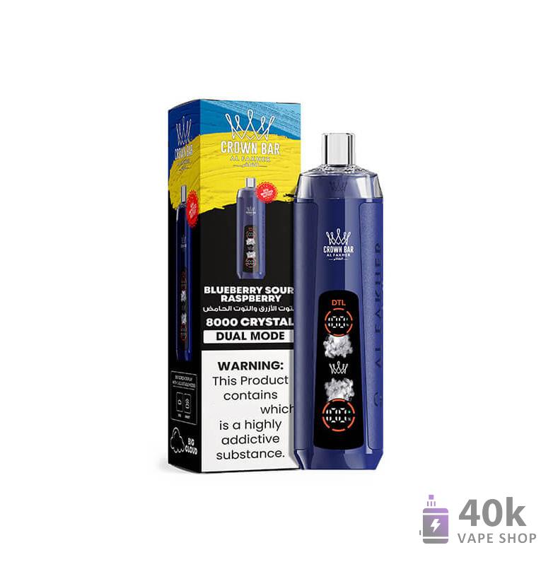 Alfakher Crystal AI 8000 Disposable Vape - 8000 Puffs, 5% Nicotine, 18ml E-Liquid - Bild 2