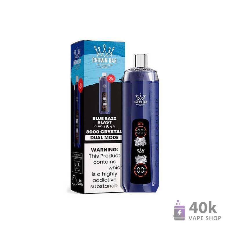 Alfakher Crystal AI 8000 Engångsvape - 8000 puffar, 5% nikotin, 18 ml e-juice