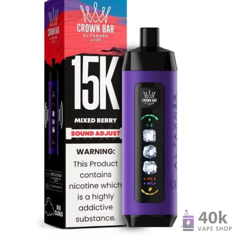 Alfakher ICE ADJUST 15000 Jednorázová vape - 15 tisíc šluků, duální režim ICE a nastavitelný průtok vzduchu