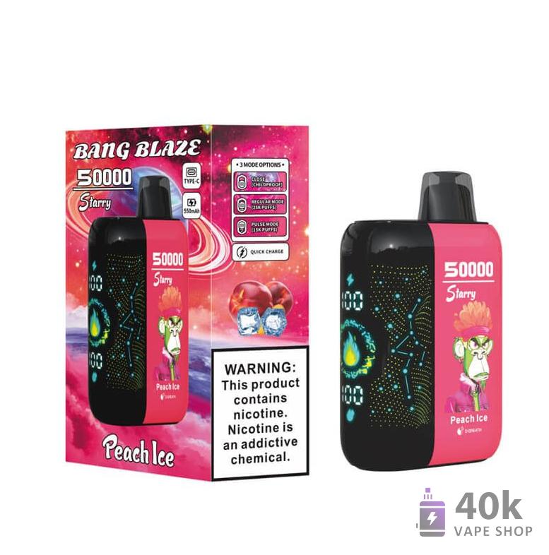 Bang Blaze 50000 Puffs Disposable Vape | Rechargeable & Customizable E-Cigarette - Bild 6