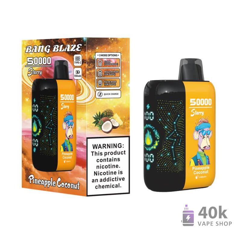 Bang Blaze 50000 Puffs Disposable Vape | Rechargeable & Customizable E-Cigarette - Bild 4