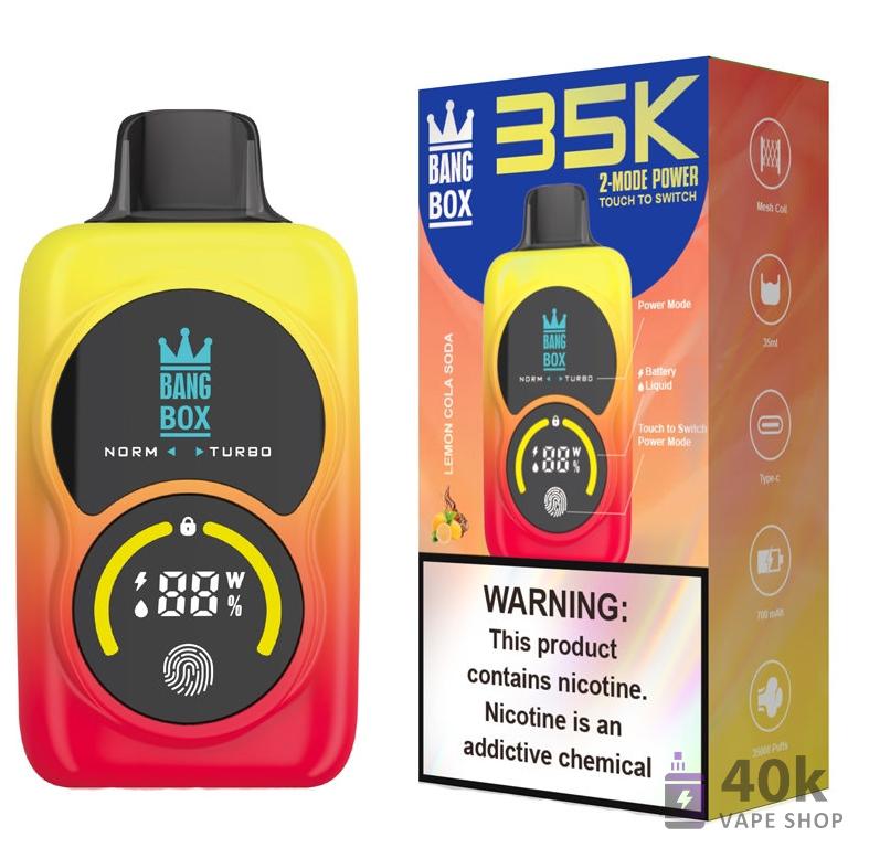Bang Box 35000 Puffs Disposable Vape - 35ml Long-Lasting Device - Kép 2