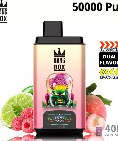 "Bang Box 50000" vienkartinis vape | Iki 50 tūkst. įkvėpimų | Didelė talpa ir dvigubas tinklelis