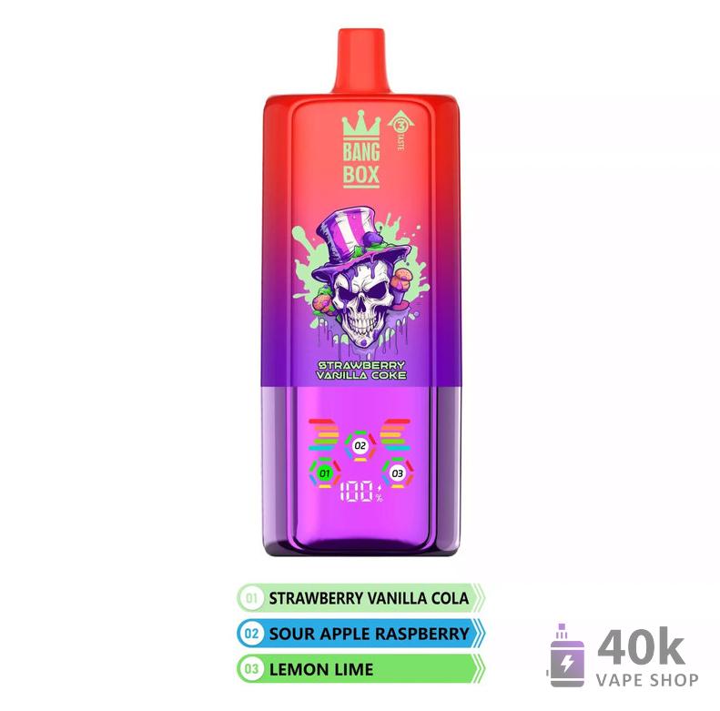 Bang Box 80000 Puffs Disposable Vape - Triple Mesh Coil, 60ml E-Liquid, 850mAh Battery - Kép 2