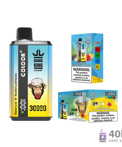 Bang King 30000 Double Flavor Vape Pen jetable avec 0/2/3/5% Nicotine