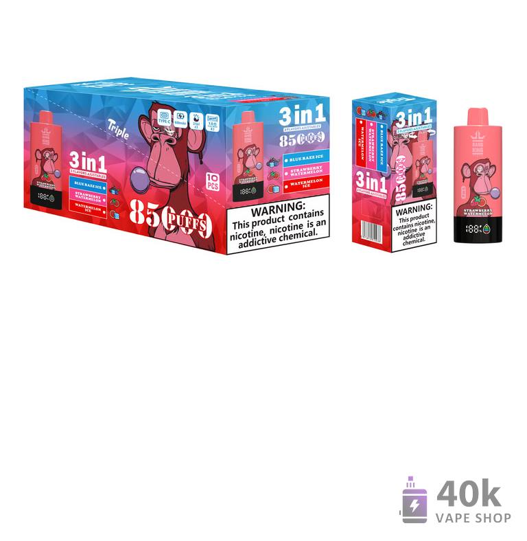 Bang King 85000 Puffs Disposable Vape - Triple Flavor Pods, Rechargeable - Kép 6