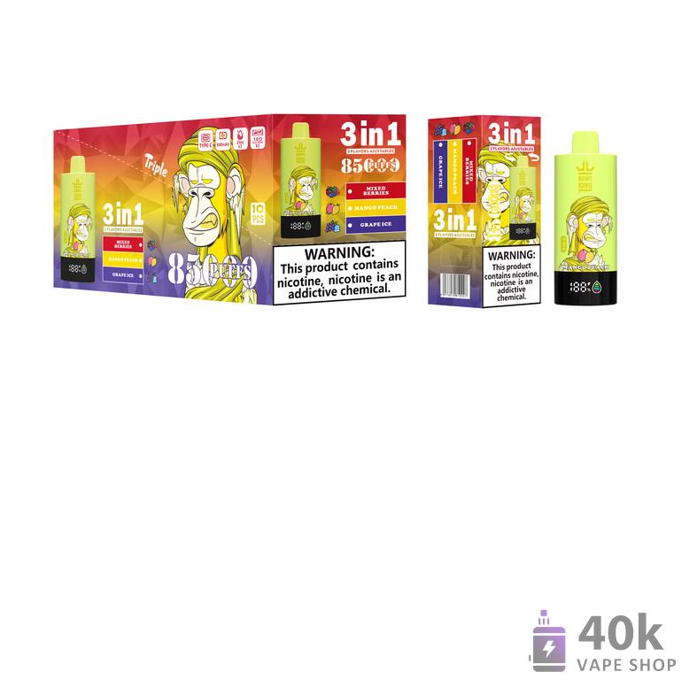 Bang King 85000 Puffs Disposable Vape - Triple Flavor Pods, Rechargeable - Kép 3