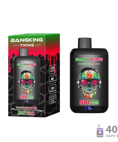 Bang King Twins 50K Vape za enkratno uporabo - dvojni okus, 50.000 vdihov