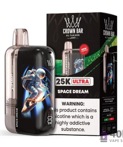 Crown Bar Alfakher 25000 Ultra Disposable Vape - 25K Puffs, 22mL E-Liquid
