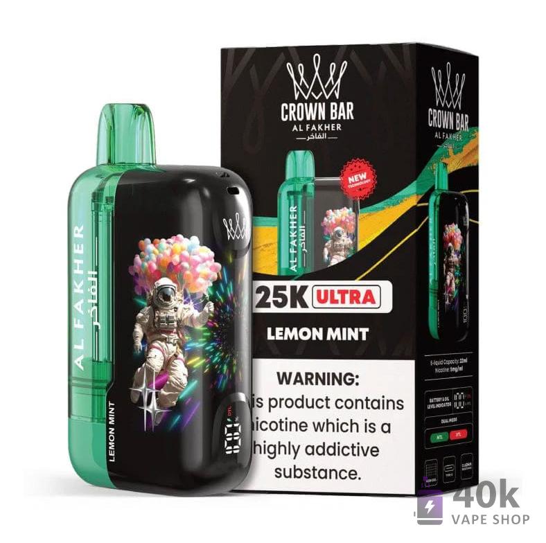 Crown Bar Alfakher 25000 Ultra Disposable Vape - 25K Puffs, 22mL E-Liquid - Bild 5