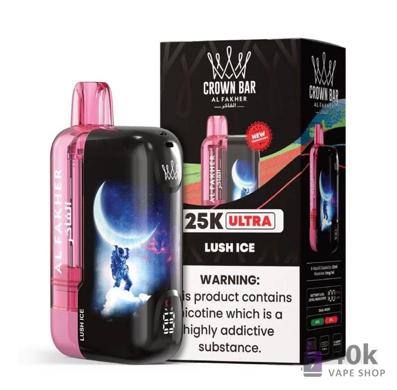 Crown Bar Alfakher 25000 Ultra Disposable Vape - 25K Puffs, 22mL E-Liquid - Bild 3