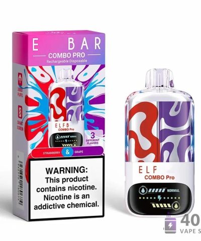 Elf Bar Combo Pro 30000 Vape jetable rechargeable - 30 000 bouffées