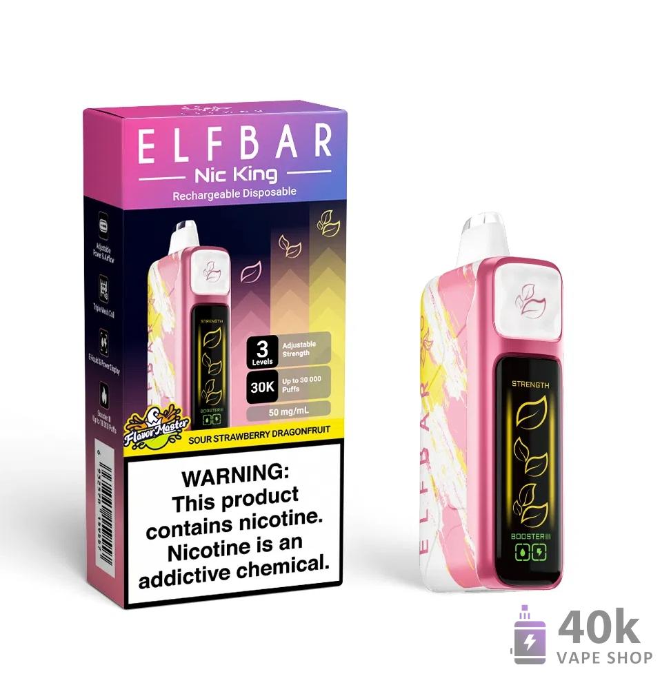 Elf Bar Nic King 30000 Puffs Vape jetable - Haute capacité et saveur