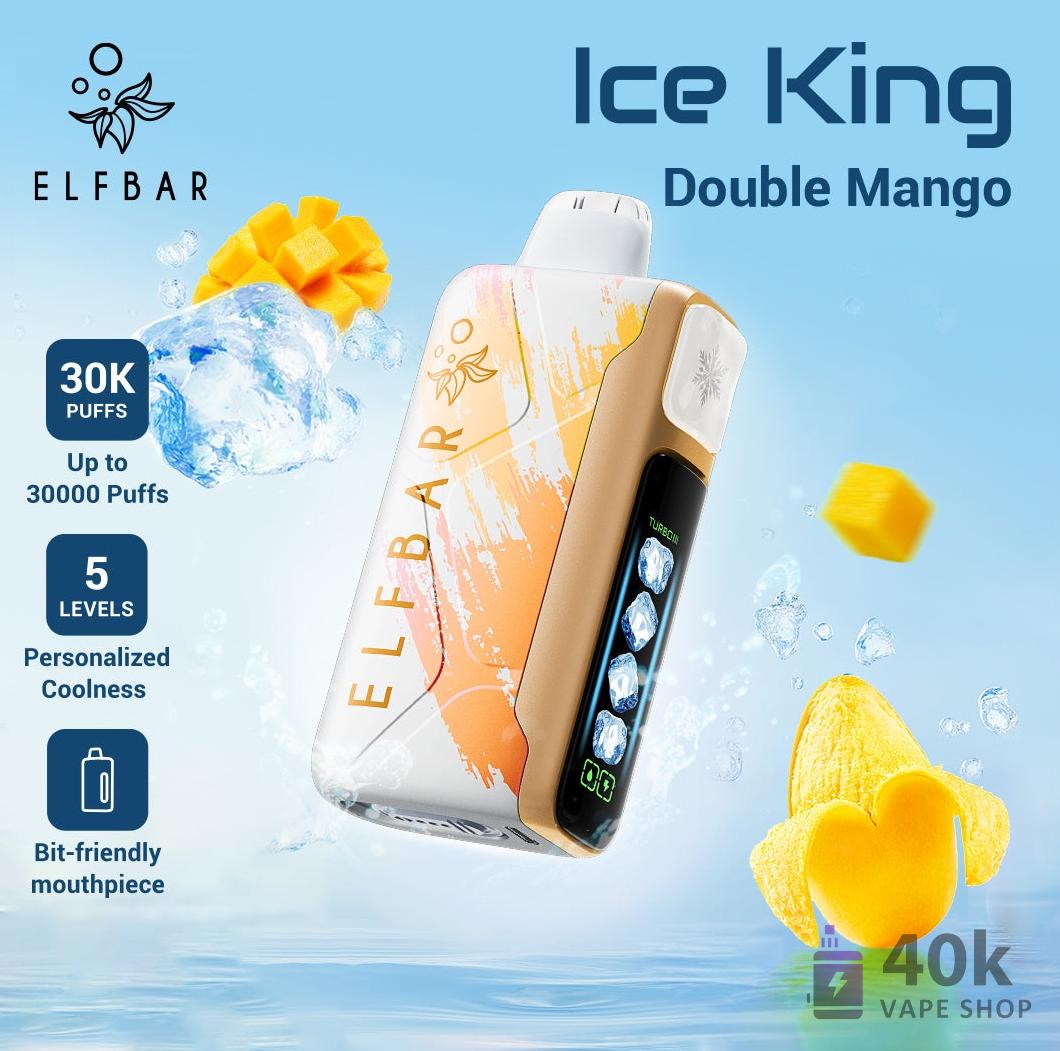 Elfbar Ice King 30000 Disposable Vape - 30,000 Puffs, Rechargeable 850mAh - зображення 4