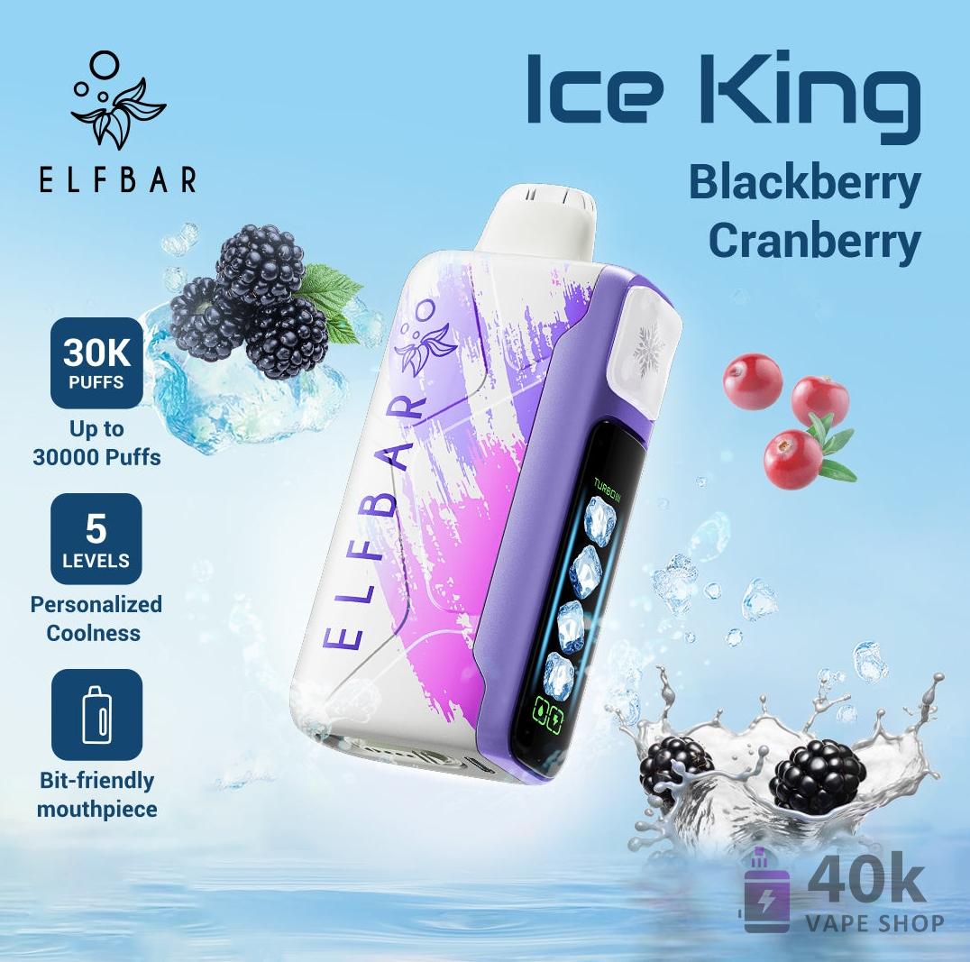 Elfbar Ice King 30000 Disposable Vape - 30,000 Puffs, Rechargeable 850mAh - зображення 3
