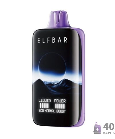 ELFBAR Moon Night 40000 Puffs Vape jetable - Rechargeable, 5% Nicotine, 14 Flavors