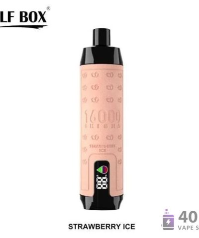 Elfbox Shisha 16000 Vape jetable : 28mL E-liquide, 16K bouffées, Mesh Coil