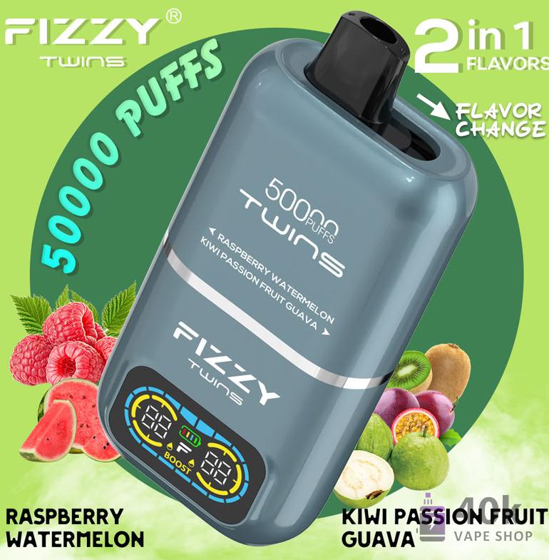 Fizzy 50,000 Puffs 2-in-1 Disposable Vape | Dual Flavor E-Cigarette - Afbeelding 5
