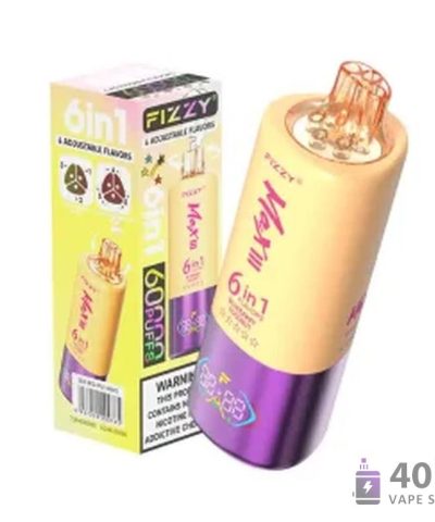 Fizzy 60000 | 60K Puffs újratölthető eldobható vape 6 ízben