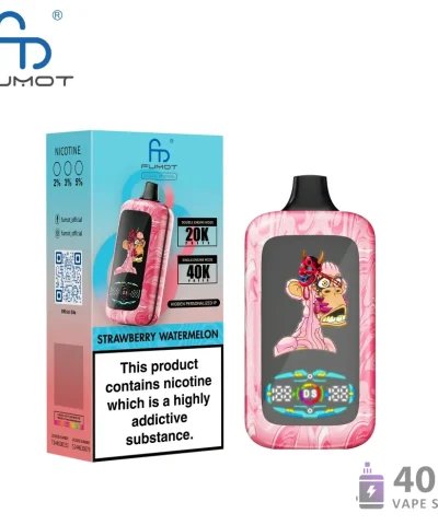 Fumot Digital Monkey Vape jetable - 20K/40K bouffées avec double moteur et rechargeable