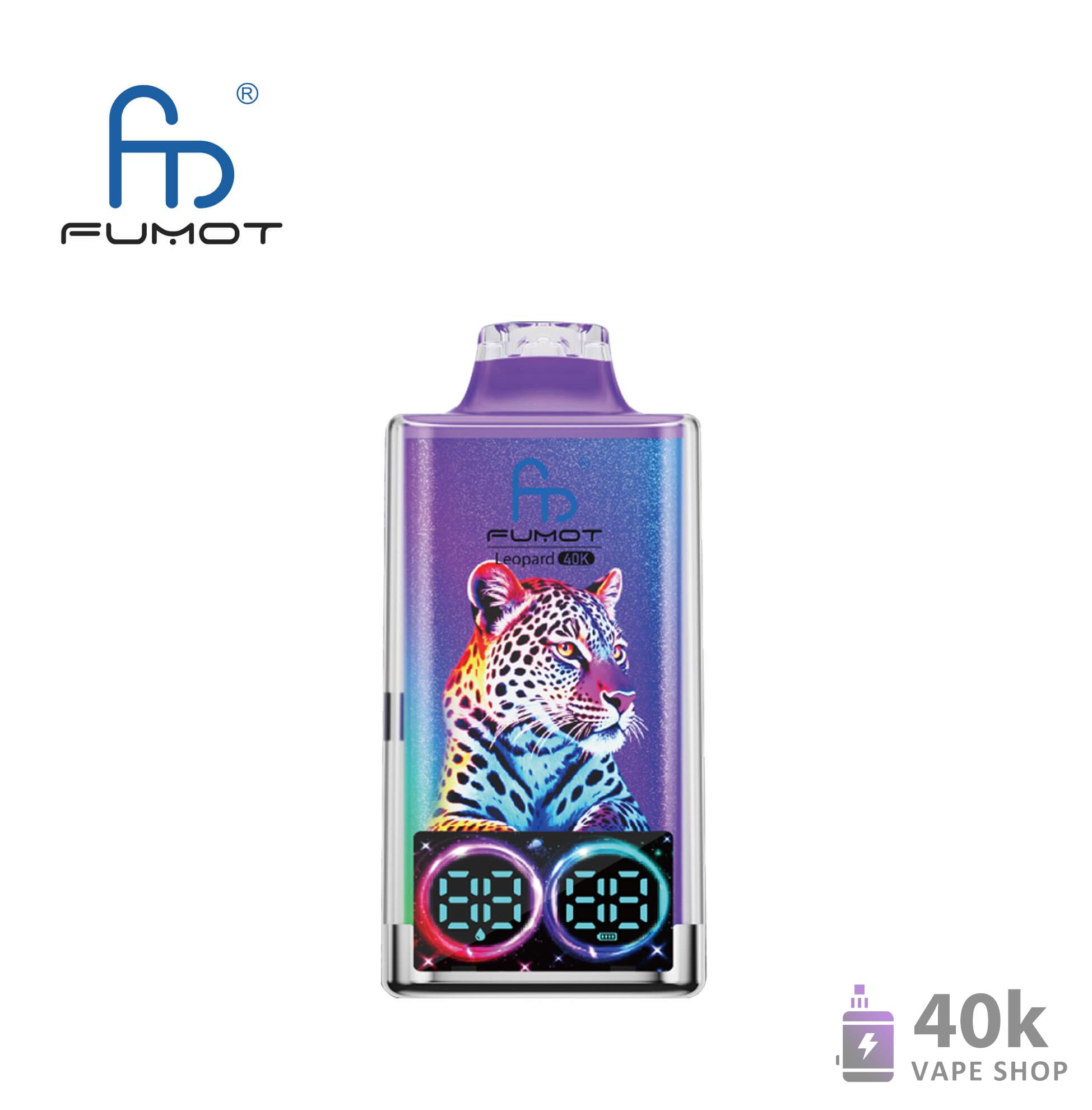 Fumot Leopard 40000 Disposable Vape - 40K Puffs with LED Screen & Type-C Charging – Bild 4