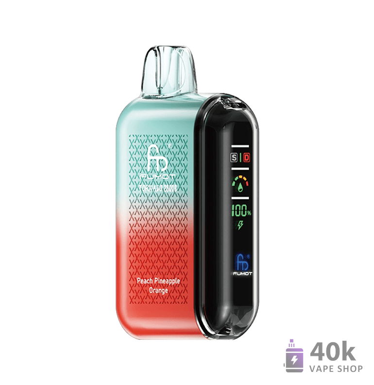 Fumot Tornado 20000: 20000 Puffs, LED Screen, Dual Mesh Coil Disposable Vape - Immagine 5