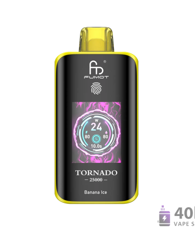 Vista alternativa dell'Fumot Tornado 25000 Disposable Vape: 25K Puffs, Smart Touch Screen, 26 Flavors