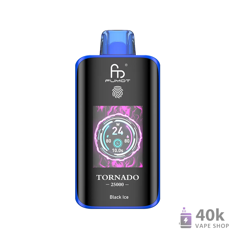 Fumot Tornado 25000 Disposable Vape: 25K Puffs, Smart Touch Screen, 26 Flavors - Image 3