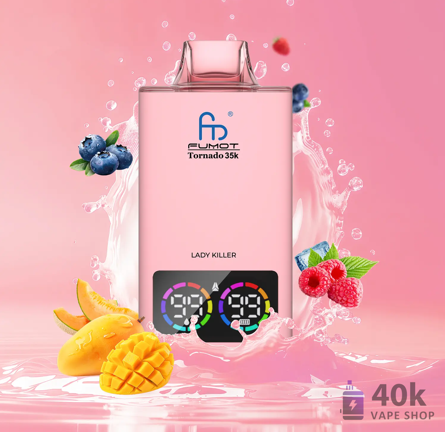 Fumot Tornado 35000 Eldobható Vape | 35,000 Puffs | Újratölthető & Multi-Flavors