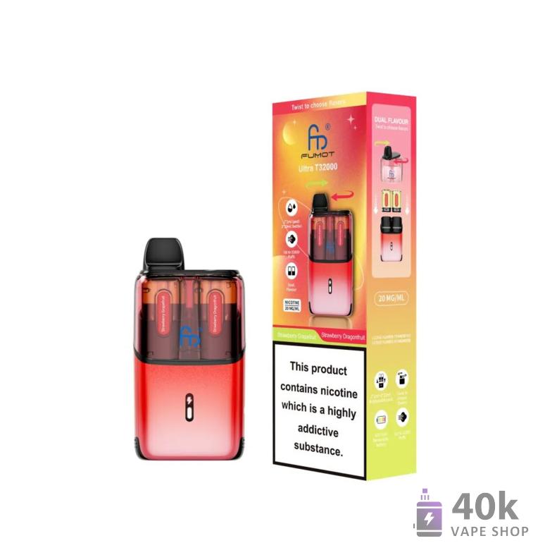 Fumot Ultra 32K Pod Kit - 32K Puffs, hálós tekercs és hosszú élettartamú akkumulátor