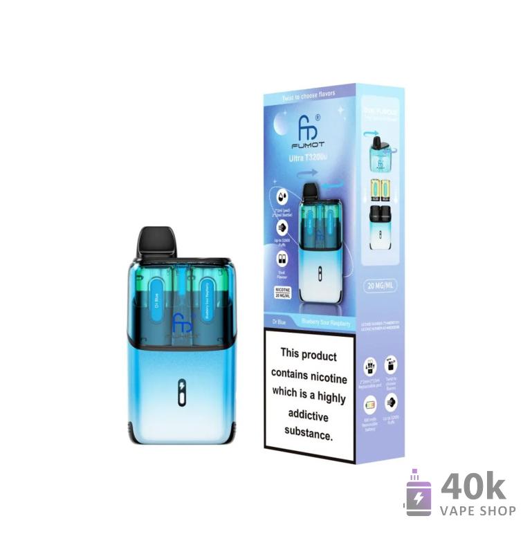 Fumot Ultra 32K Pod Kit - 32K Puffs, Mesh Coil & Long-Lasting Battery - Kép 2