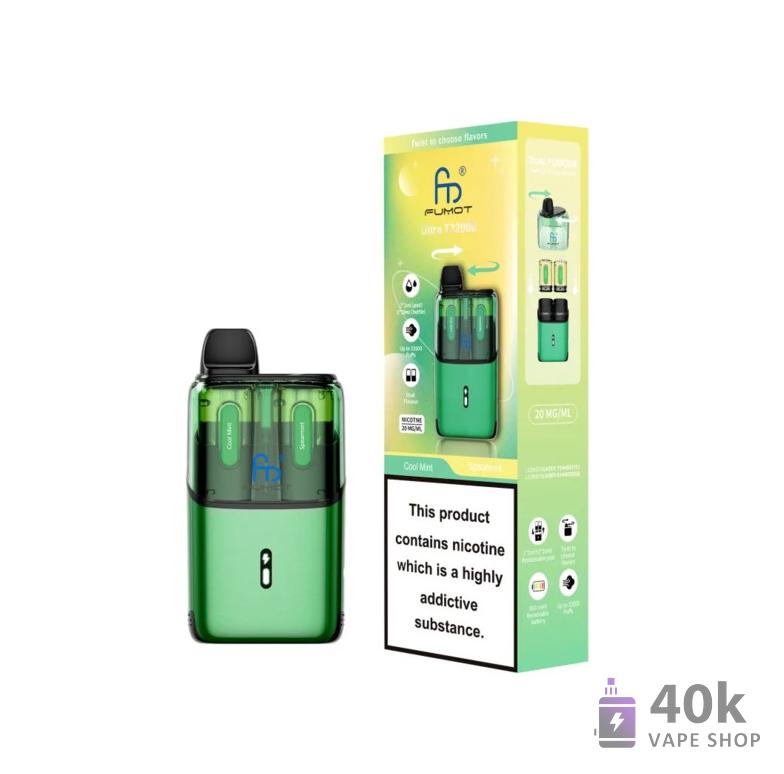 Fumot Ultra 32K Pod Kit - 32K Puffs, Mesh Coil & Long-Lasting Battery - Kép 4