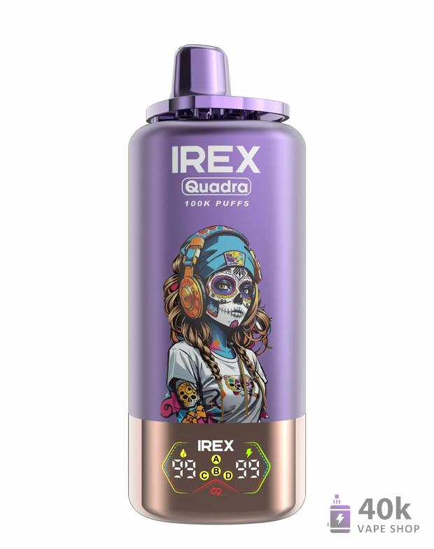 IREX QUADRA 4in1 使い捨てベイプ - 10万パフ、複数のフレーバー