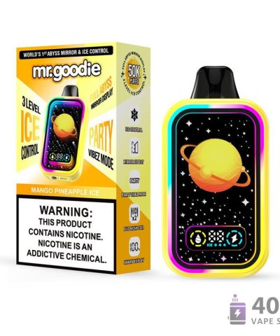 Alternative Ansicht von Mr. Goodie Abyss Mirror Disposable Vape - 50,000 Puffs, Adjustable Ice Displays