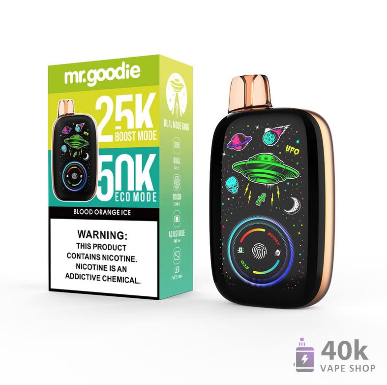 Mr.Goodie Dual Mode King Disposable Vape - 50K Puffs, Dual Mesh Coil - зображення 5