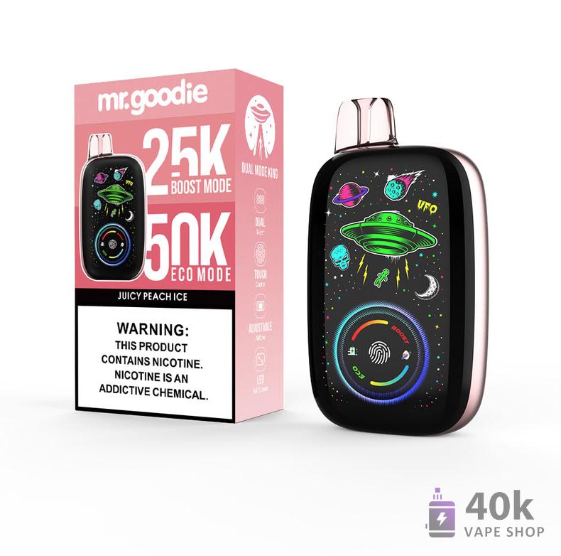 Mr.Goodie Dual Mode King Disposable Vape - 50K Puffs, Dual Mesh Coil - зображення 2