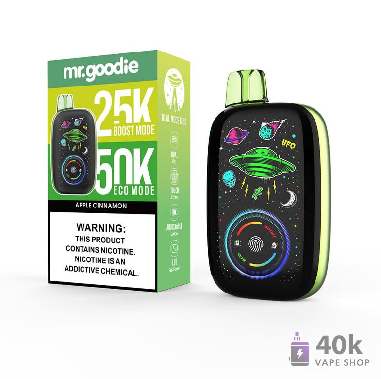Mr.Goodie Dual Mode King Disposable Vape - 50K Puffs, Dual Mesh Coil - зображення 3